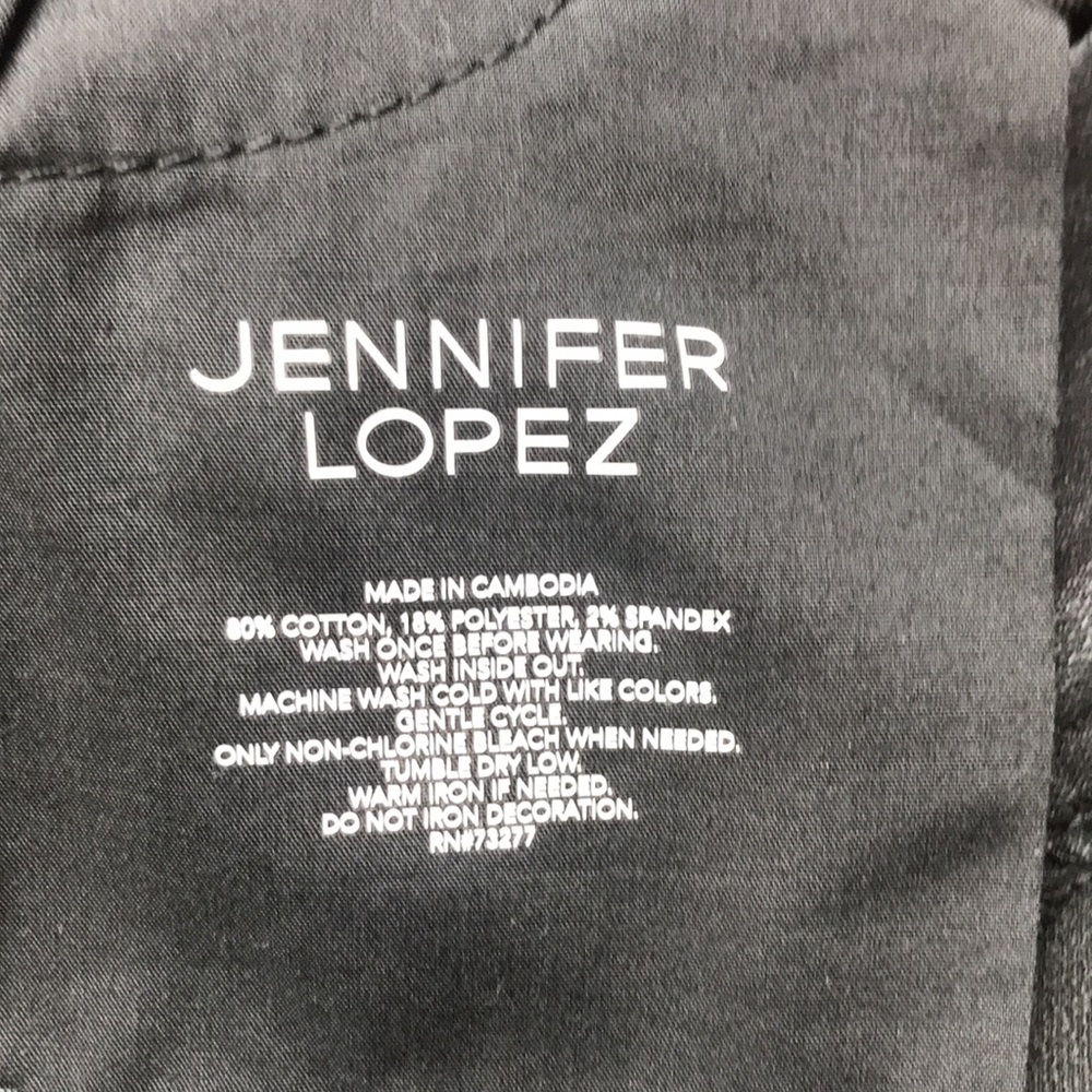 Jennifer Lopez Boyfriend Black Denim Shorts 10 - Picture 5 of 5